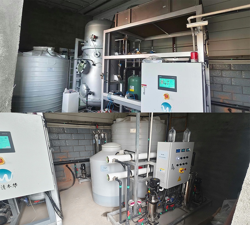 切削液廢水和顯影液廢水低溫蒸發(fā)項目現(xiàn)場